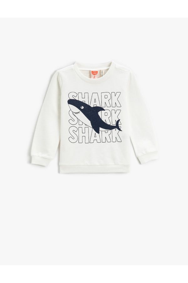 Koton Koton Shark Print Sweatshirt