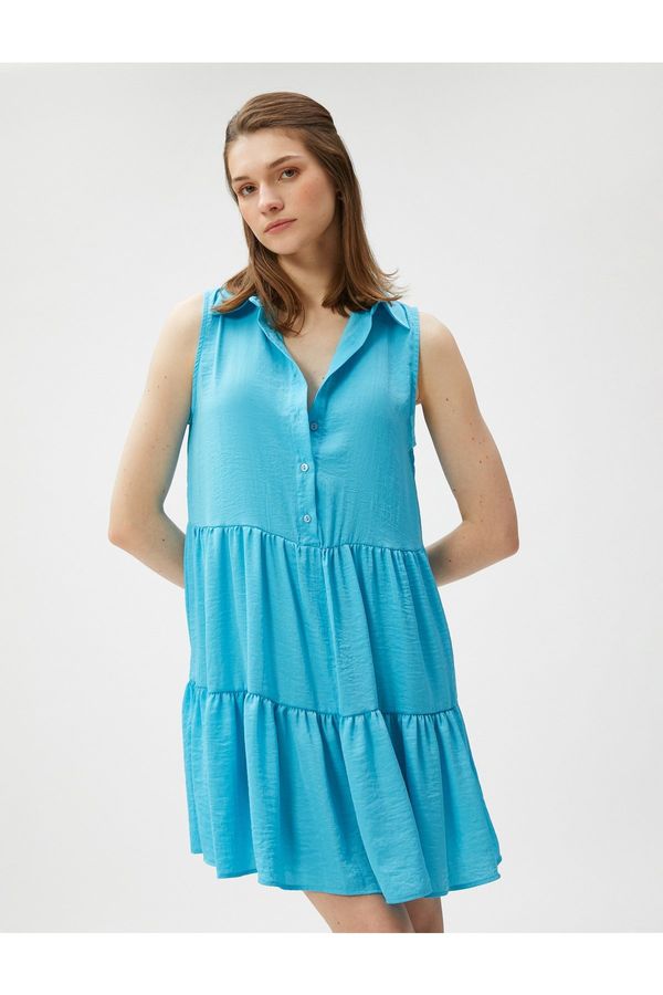 Koton Koton Shirt Dress Sleeveless Mini