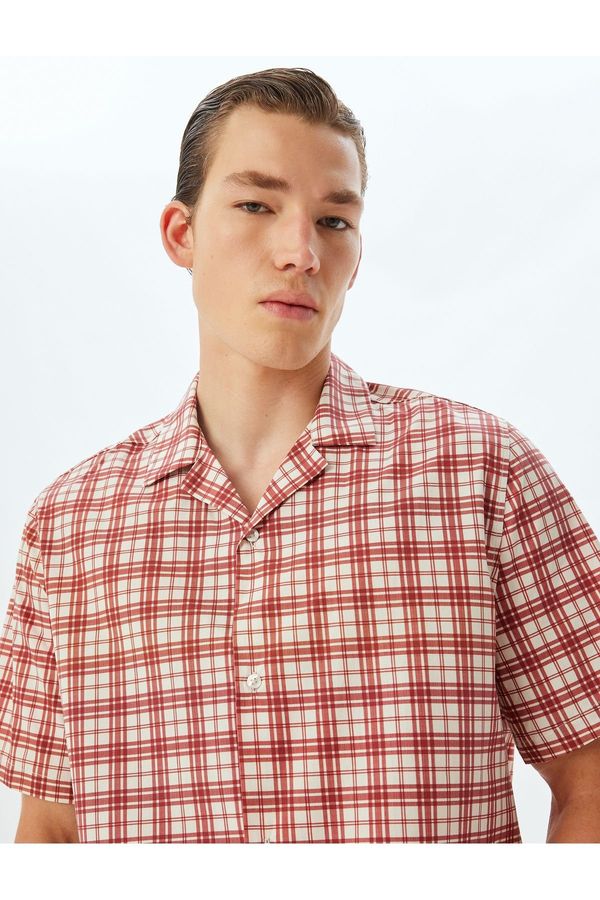 Koton Koton Short Sleeve Shirt Boxy Cotton