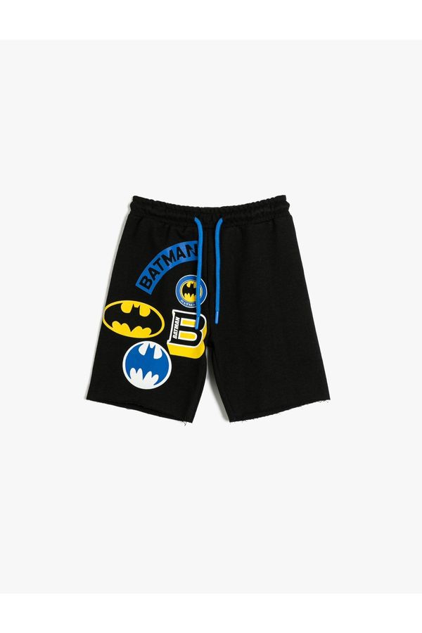 Koton Koton Shorts Batman Printed Licensed Cotton Tie Waist
