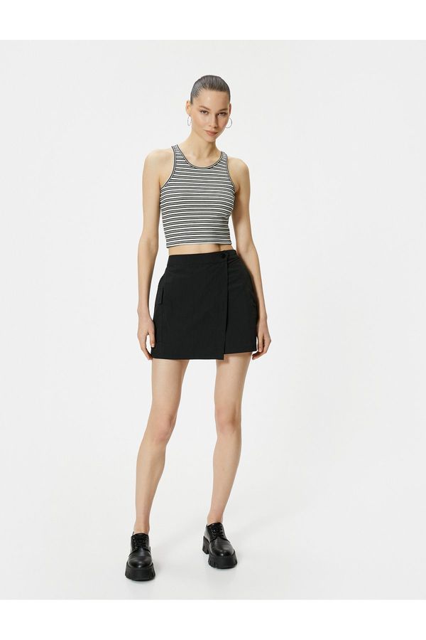 Koton Koton Shorts Skirt Cargo Pocket Parachute Fabric