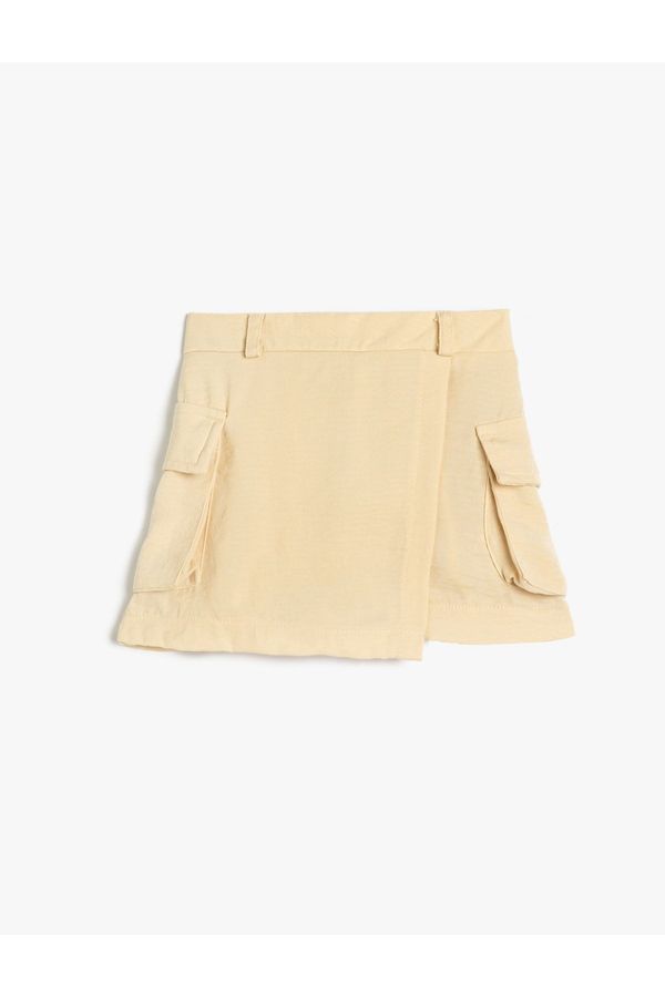 Koton Koton Shorts, Skirt with Pocket. Elastic Waist.