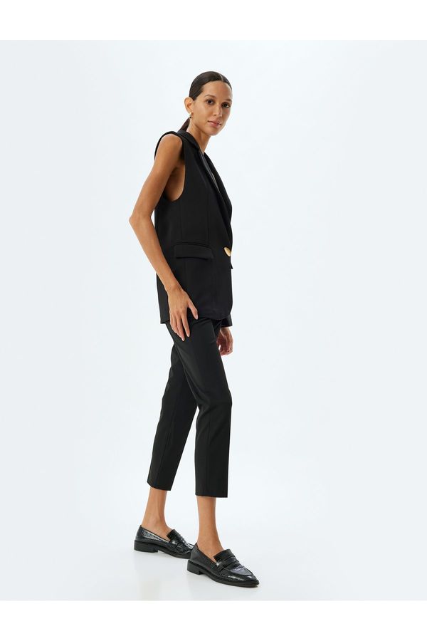 Koton Koton Slim Fit Cigarette Pants with Standard Waist Pockets