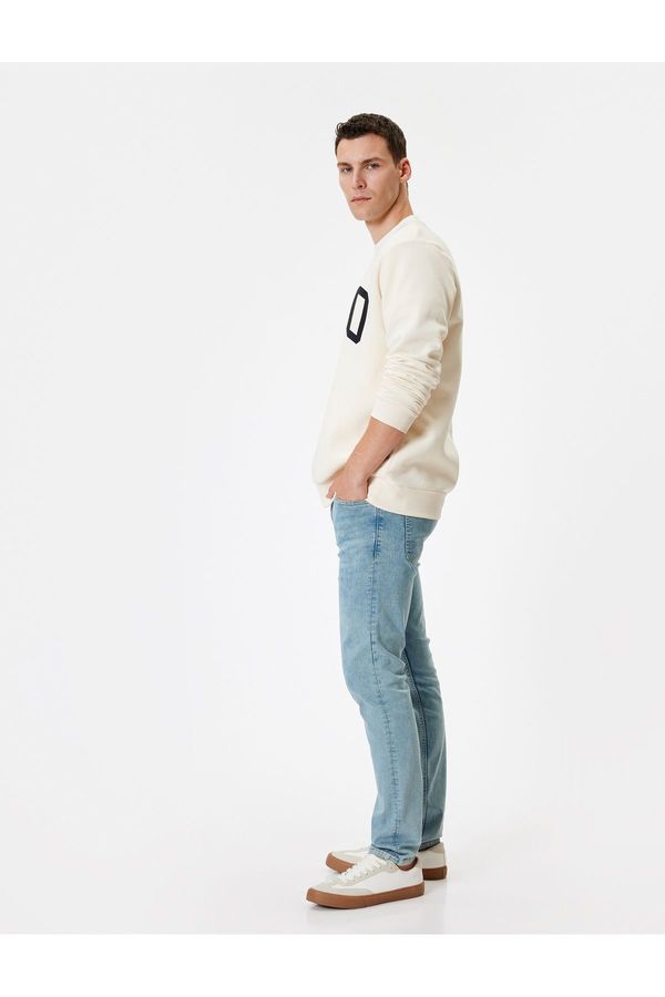 Koton Koton Standard Waist Button Slim Fit Jeans - Brad Jean