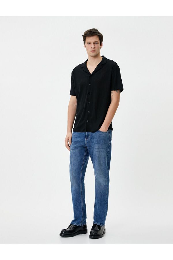 Koton Koton Straight Fit Pique Jeans - Mark Jeans