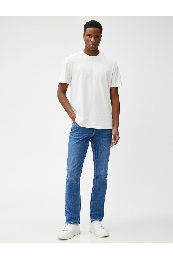 Koton Koton Straight Fit Pique Jeans - Mark Jeans