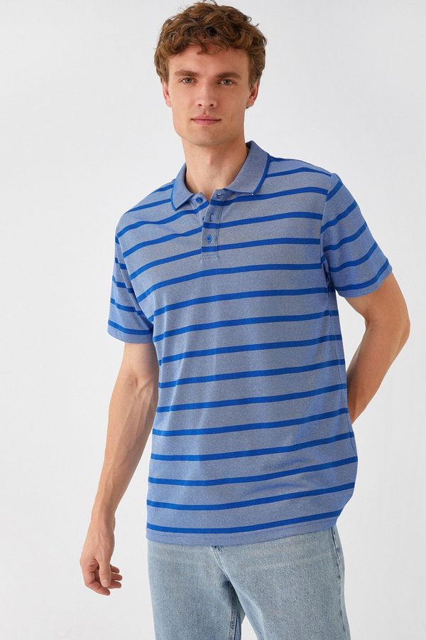 Koton Koton Striped Polo Neck T-Shirt