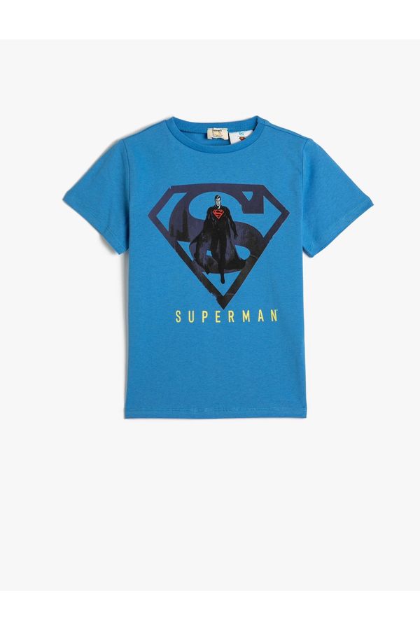 Koton Koton Superman T-Shirt Licensed Short Sleeve Crew Neck Cotton