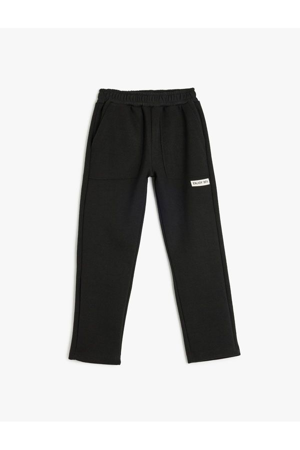 Koton Koton Sweatpants with Elastic Waist and Pocket Detail