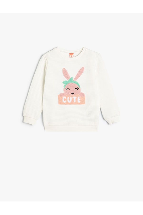 Koton Koton Sweatshirt Rabbit Applique Detailed Cotton