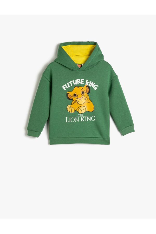 Koton Koton The Lion King Sweatshirt Hooded Licensed Raised