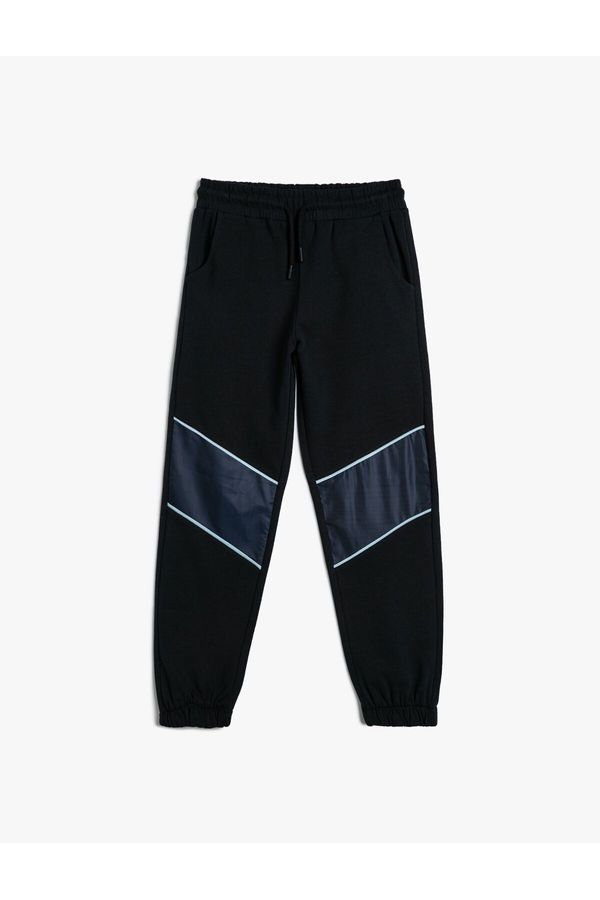 Koton Koton Tie Waist Jogger Sweatpants Cotton Raised