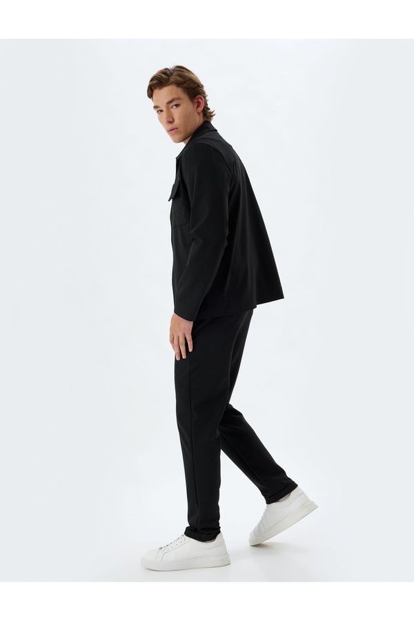 Koton Koton Tie Waist Trousers with Pocket Detail.