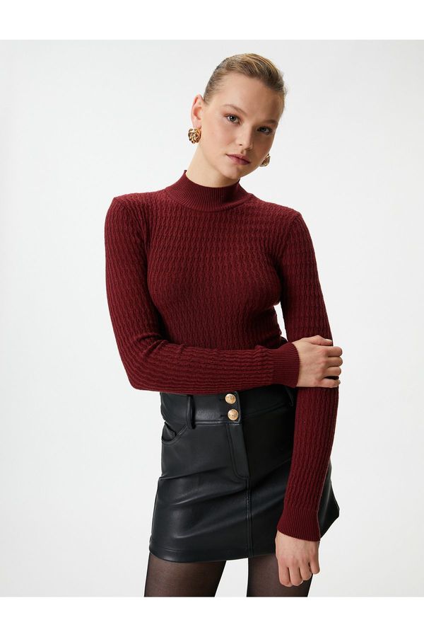 Koton Koton Tuba Ünsal X Cotton - Half Turtleneck Knitwear Sweater