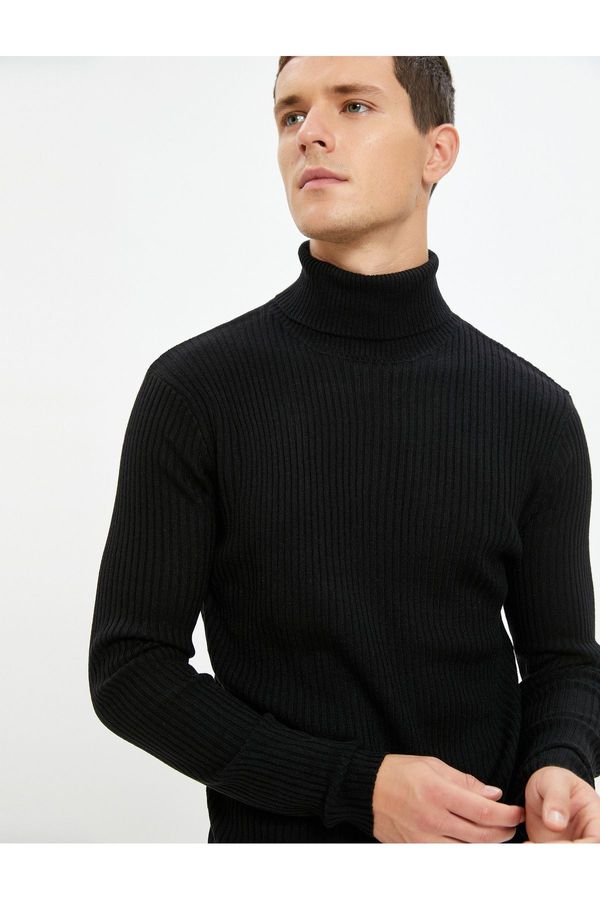 Koton Koton Turtleneck Knitwear Sweater Slim Fit Camisole Long Sleeve