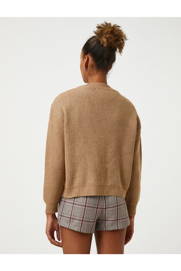 Koton Koton V-Neck Knit Sweater Long Sleeve