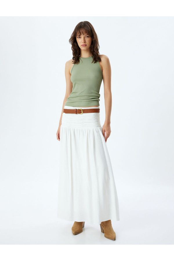 Koton Koton Weightlifting Collar Ribbed Slim Fit Athlete