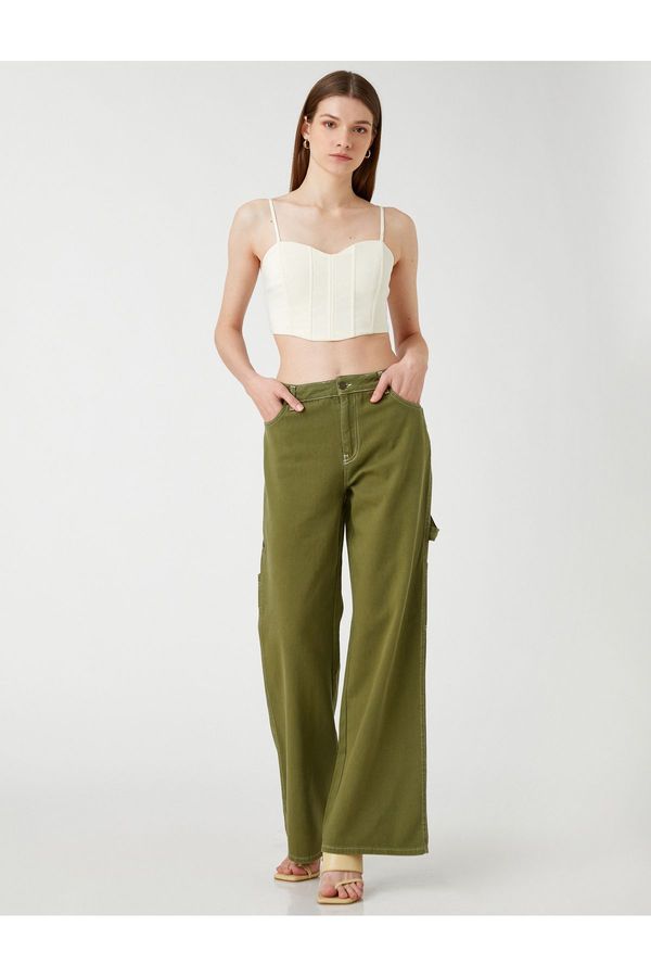 Koton Koton Wide Leg Jeans High Waist