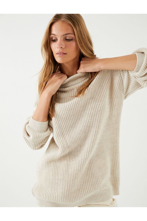 Koton Koton Women's Beige Sweater