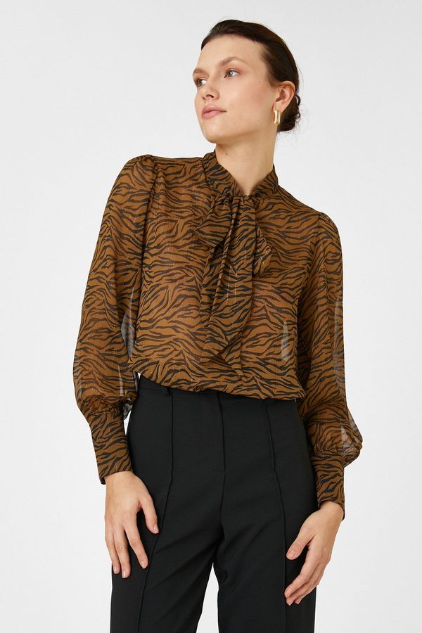 Koton Koton Women's Black Patterned Blouse