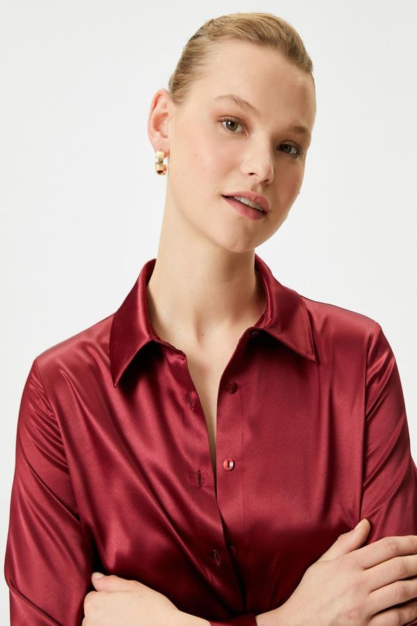 Koton Koton Women's Burgundy Blouse