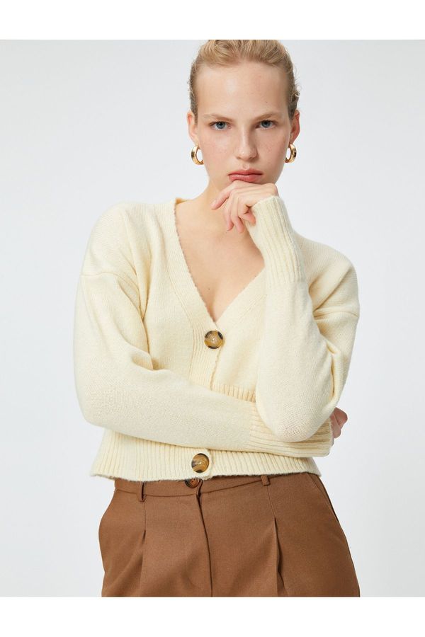 Koton Koton Women's Cream Cardigan