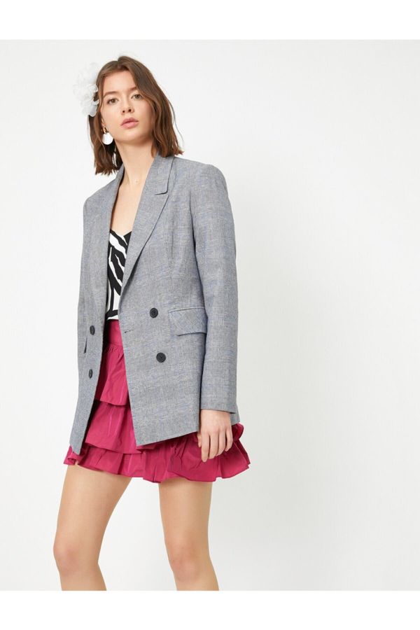 Koton Koton Women's Double Breasted Blazer Jacket