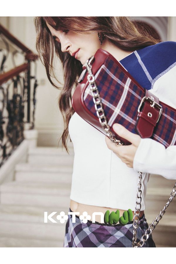 Koton Koton X Inji - Crew Neck Long Sleeve College T-Shirt