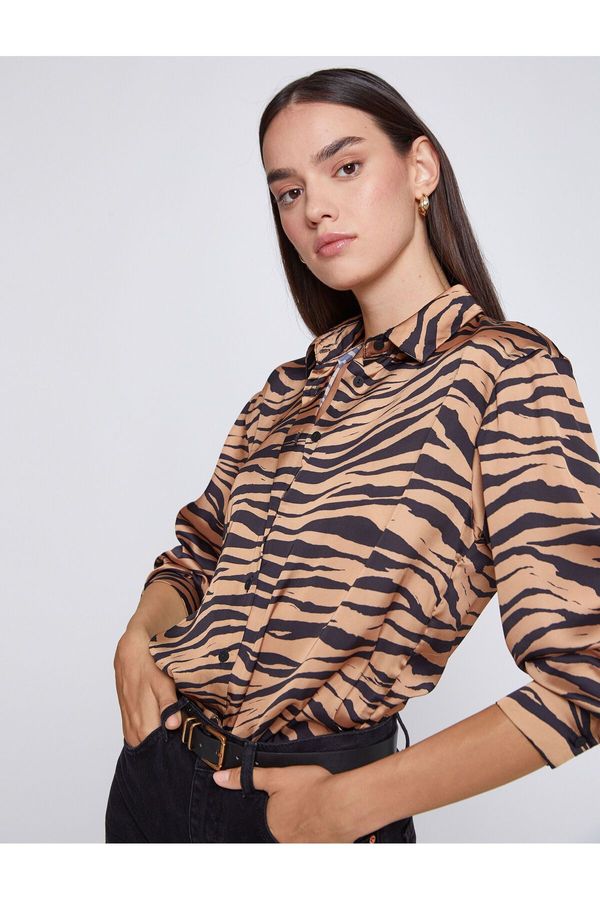 Koton Koton Zebra Patterned Shirt