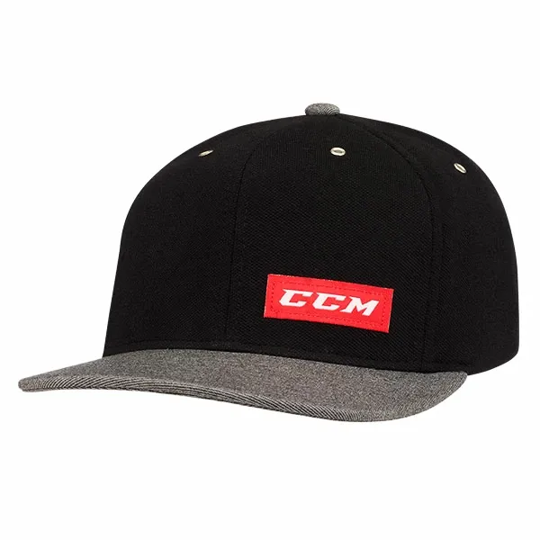 CCM Kšiltovka CCM Logo Snapback, šedá