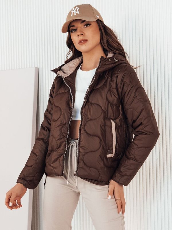 DStreet Kurtka damska coffee Dstreet