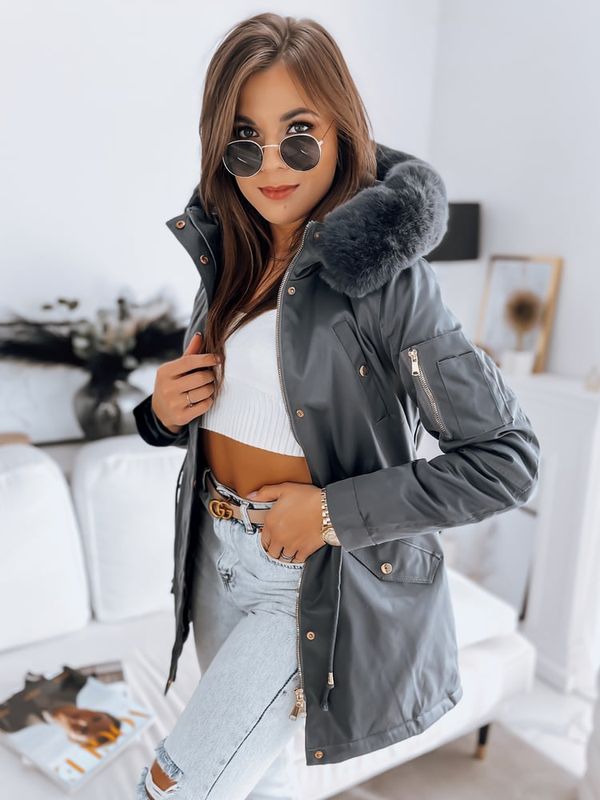 DStreet Kurtka damska ERISS ciemnoszara Dstreet