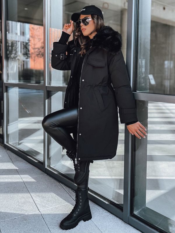 DStreet Kurtka damska parka MARBLIS czarna Dstreet