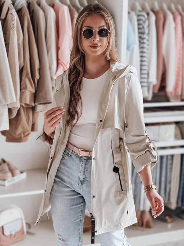 DStreet Kurtka damska parka przejściowa MODOVIA biała Dstreet