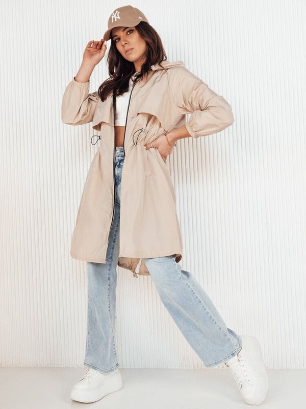 DStreet Kurtka damska parka WOLINA beżowa Dstreet