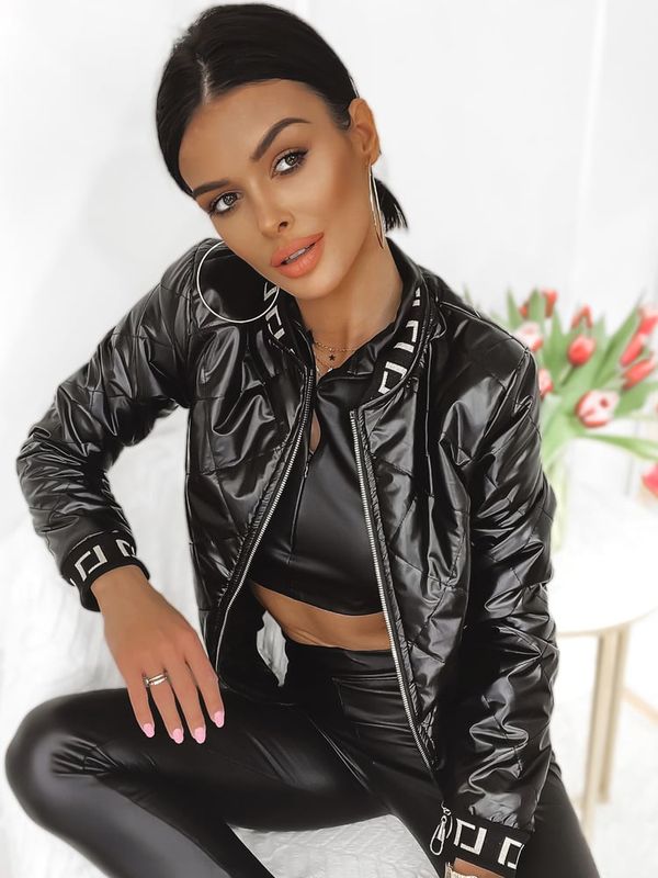 DStreet Kurtka damska pikowana BASEBALL czarna Dstreet