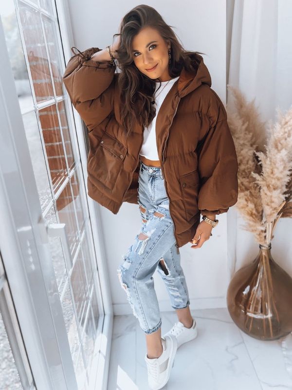 DStreet Kurtka damska pikowana PARIMA kamelowa Dstreet