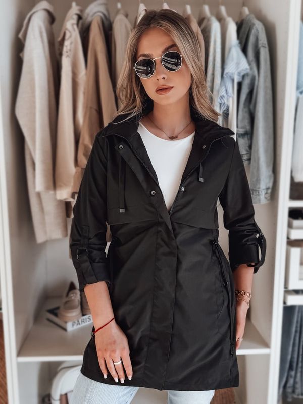 DStreet Kurtka damska przejściowa parka STYLINA czarna Dstreet