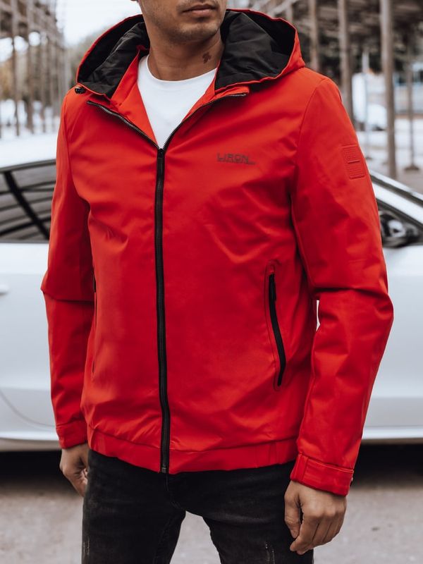 DStreet Kurtka męska przejściowa z kapturem czerwona Dstreet