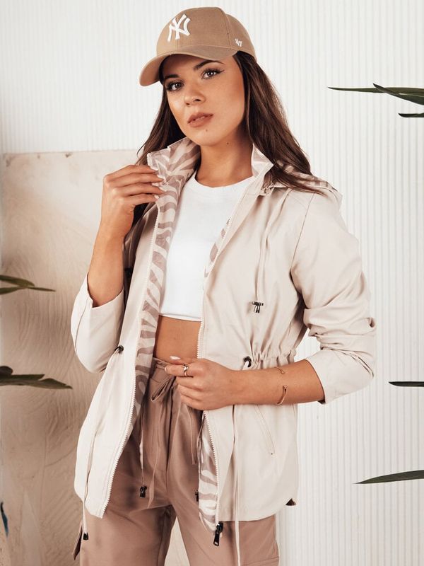 DStreet Kurtka parka damska CORMIS beżowa Dstreet