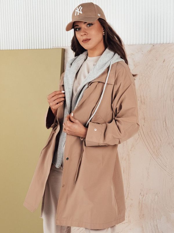 DStreet Kurtka parka damska LOIRE beżowa Dstreet