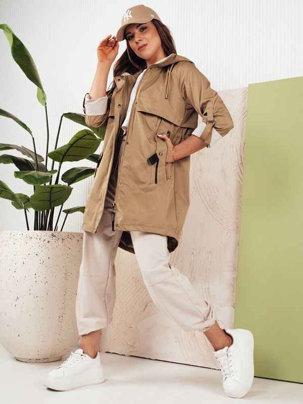 DStreet Kurtka parka damska MEROY ciemnobeżowa Dstreet