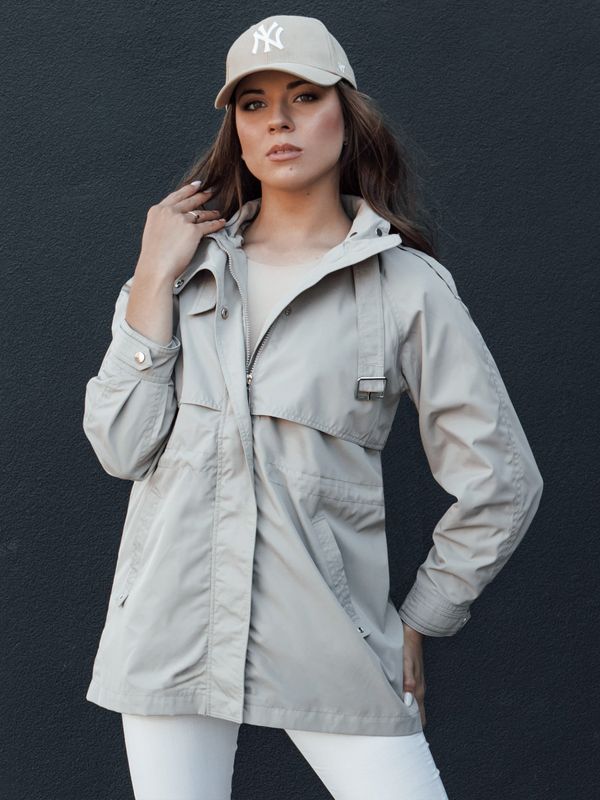 DStreet Kurtka parka damska TILAN beżowa Dstreet