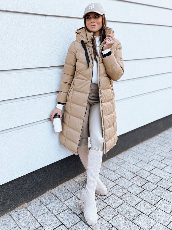 DStreet Kurtka pikowana damska MENSI beżowa Dstreet