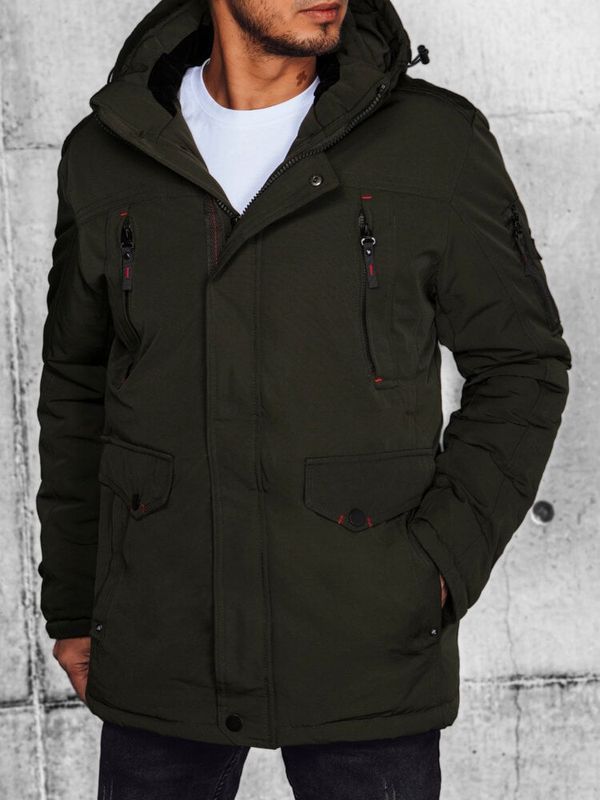 DStreet Kurtka zimowa męska zielona Dstreet