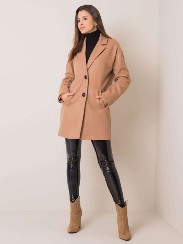 Fashionhunters Ladies' beige coat