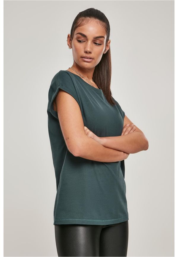 Urban Classics Ladies Extended Shoulder Tee bottlegreen