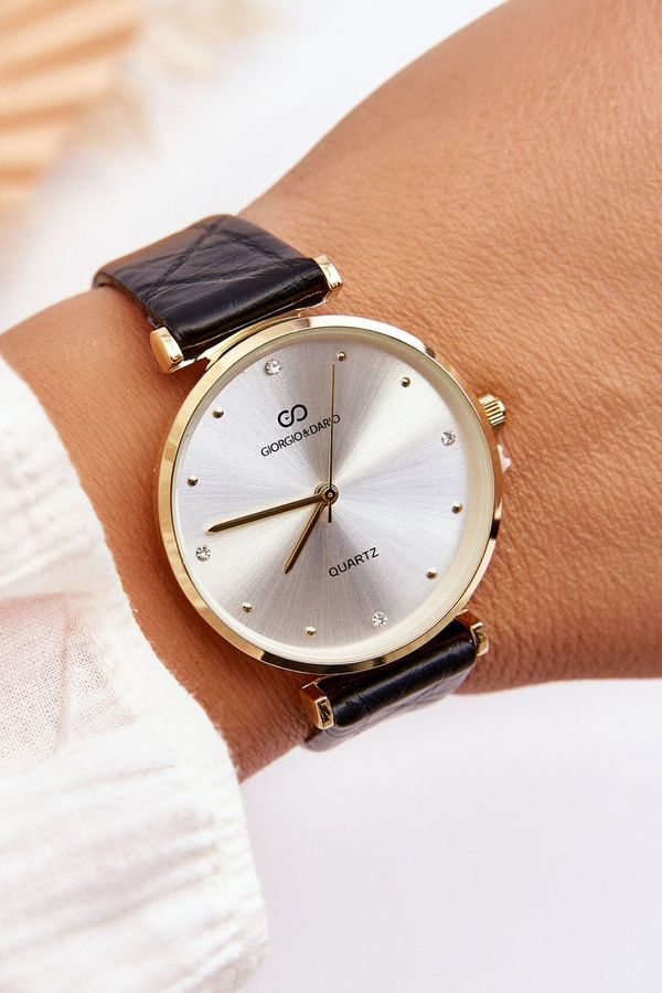 Giorgio&Dario Ladies Leather Watch Giorgio&Dario Black