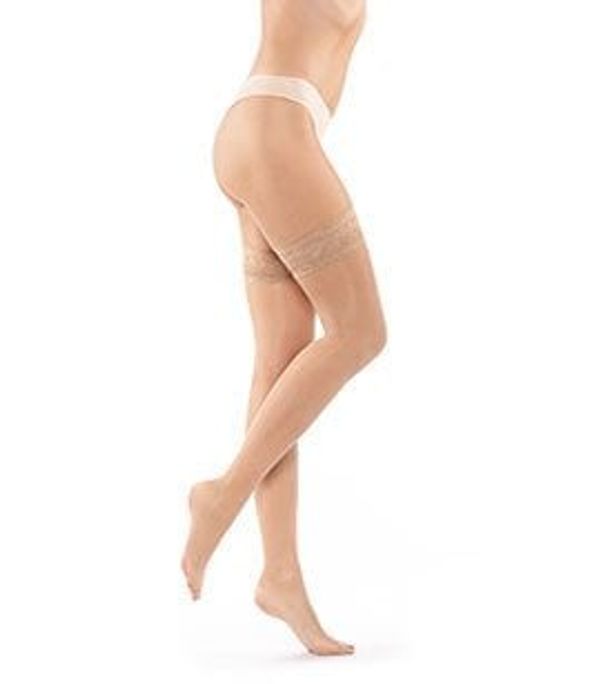 Gorteks Ladies self-supporting stockings 200 15 DEN - beige