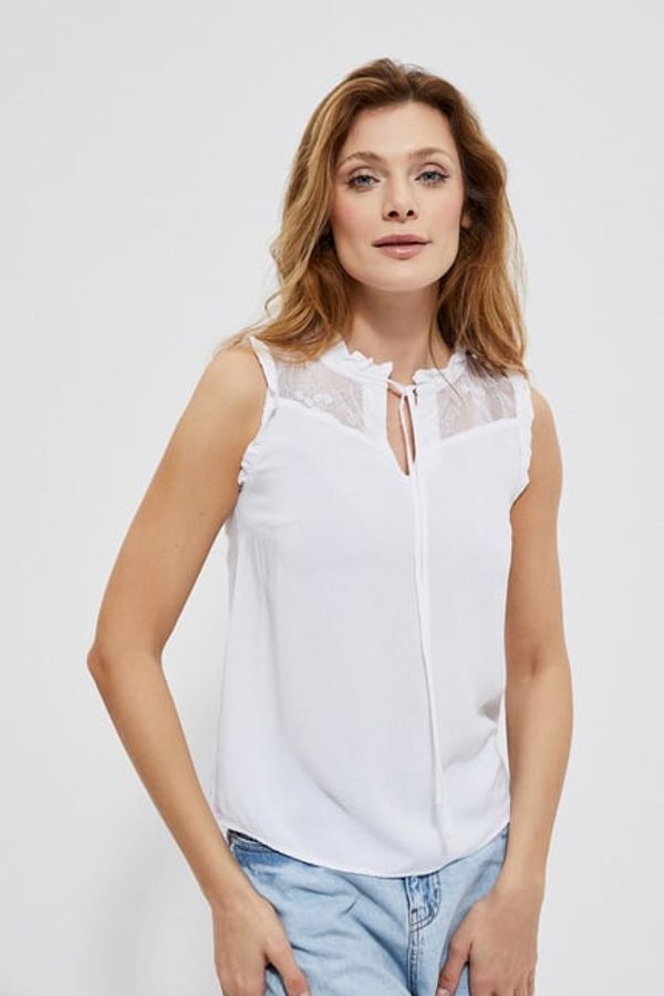 Moodo LADIES SHIRT L-KO-3759 WHITE